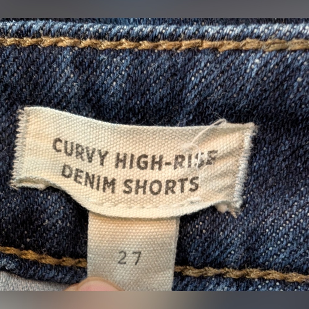 Madewell Curvy High-Rise Denim Shorts Canterdale Wash Size 27 - Picture 6 of 12